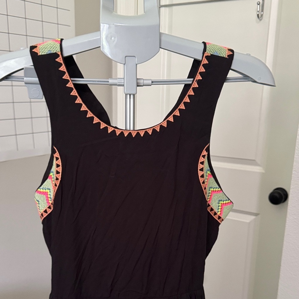 Karlie Black Dress with Neon Details